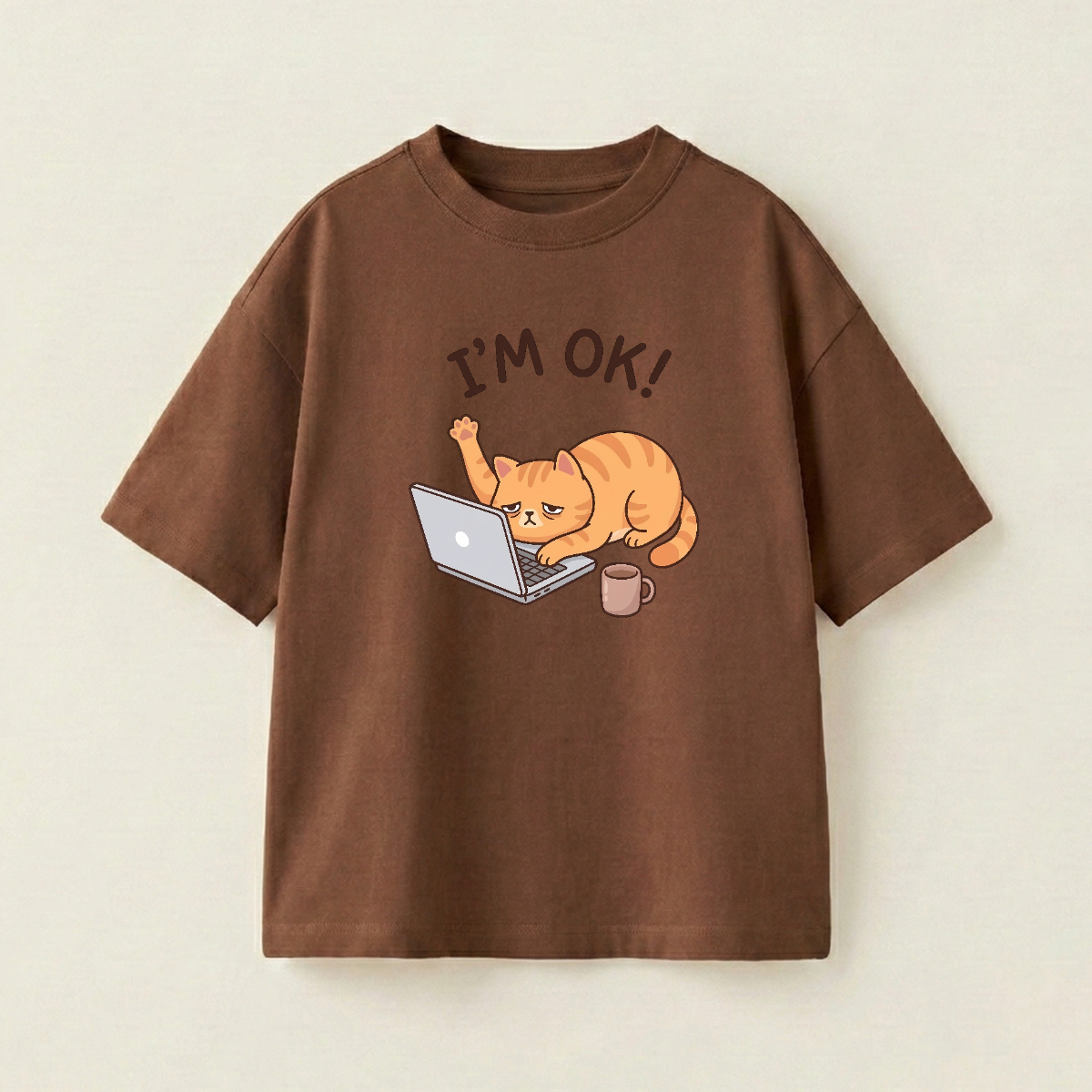 I'M OK! - Oversize 250 GSM in mặt trước