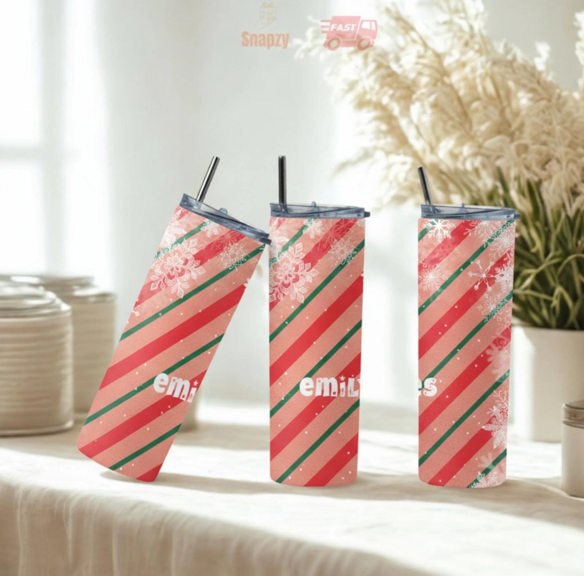 Personalized 20oz skinny tumbler – Personalized | personalization example | custom name available, dishwasher safe, doub