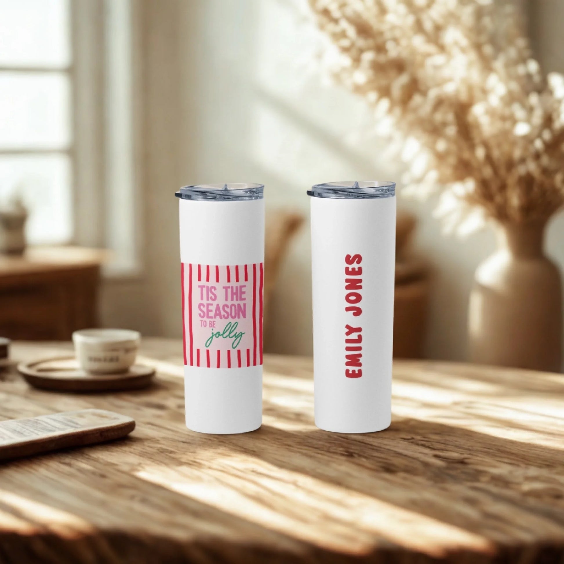 Personalized 20oz skinny tumbler – Personalized | personalization example | custom name available, dishwasher safe, doub