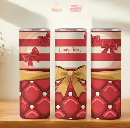 Personalized 20oz skinny tumbler – Personalized | hero view | custom name available, dishwasher safe, double-wall stainl