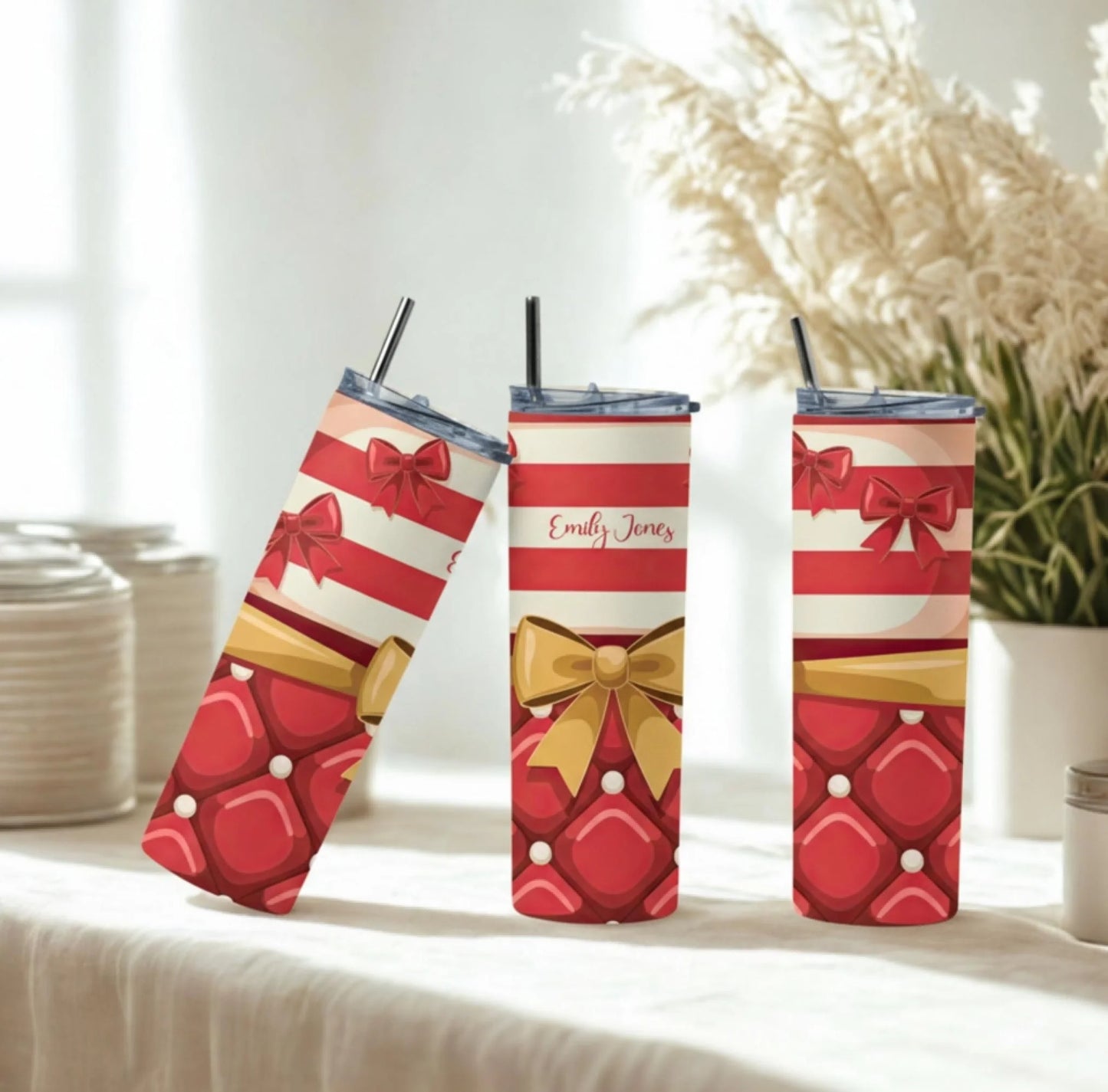 Personalized 20oz skinny tumbler – Personalized | personalization example | custom name available, dishwasher safe, doub