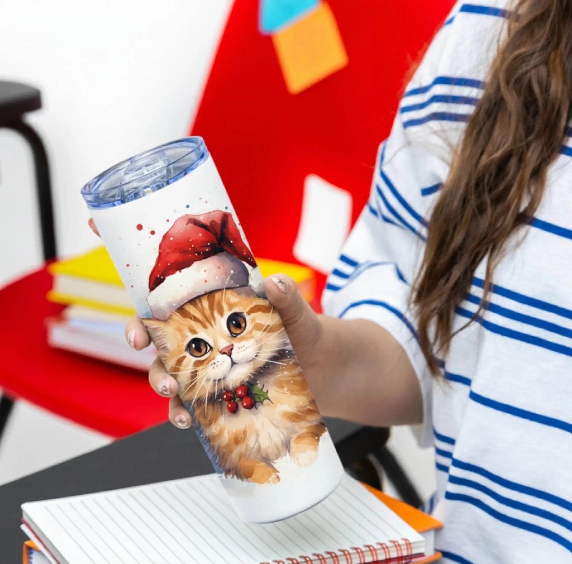 Personalized 20oz skinny tumbler – Personalized | detail view | custom name available, dishwasher safe, double-wall stai