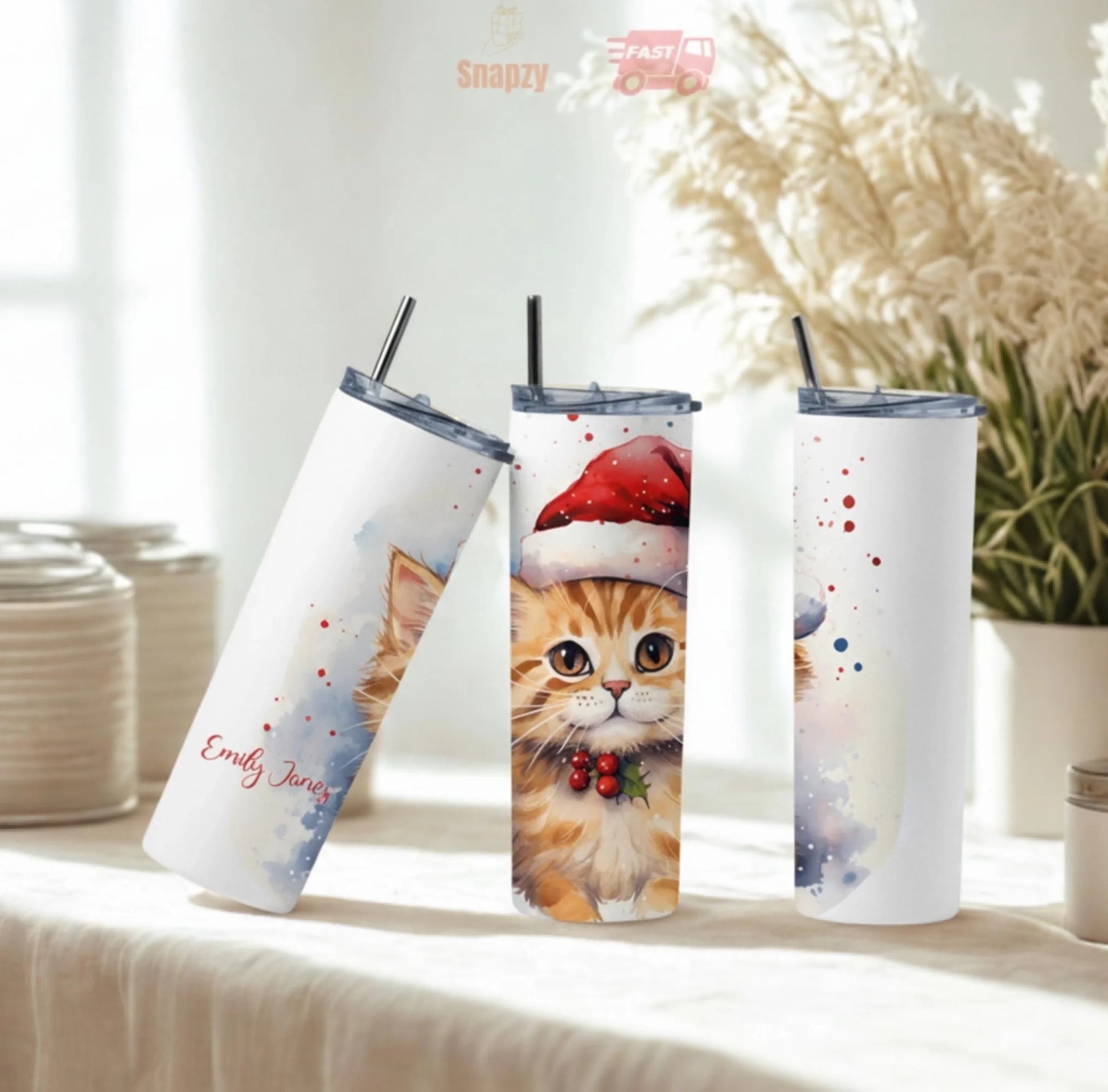 Personalized 20oz skinny tumbler – Personalized | personalization example | custom name available, dishwasher safe, doub