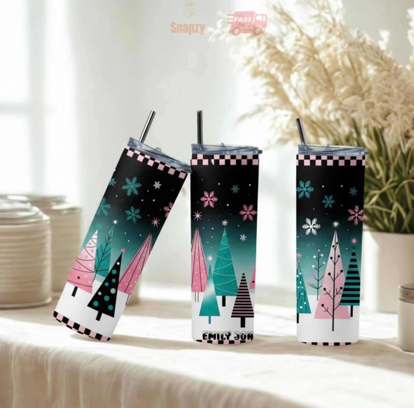 Personalized 20oz skinny tumbler – Personalized | personalization example | custom name available, dishwasher safe, doub