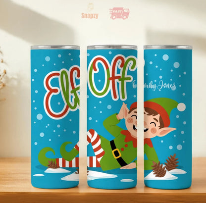 Personalized 20oz skinny tumbler – Personalized | hero view | custom name available, dishwasher safe, double-wall stainl