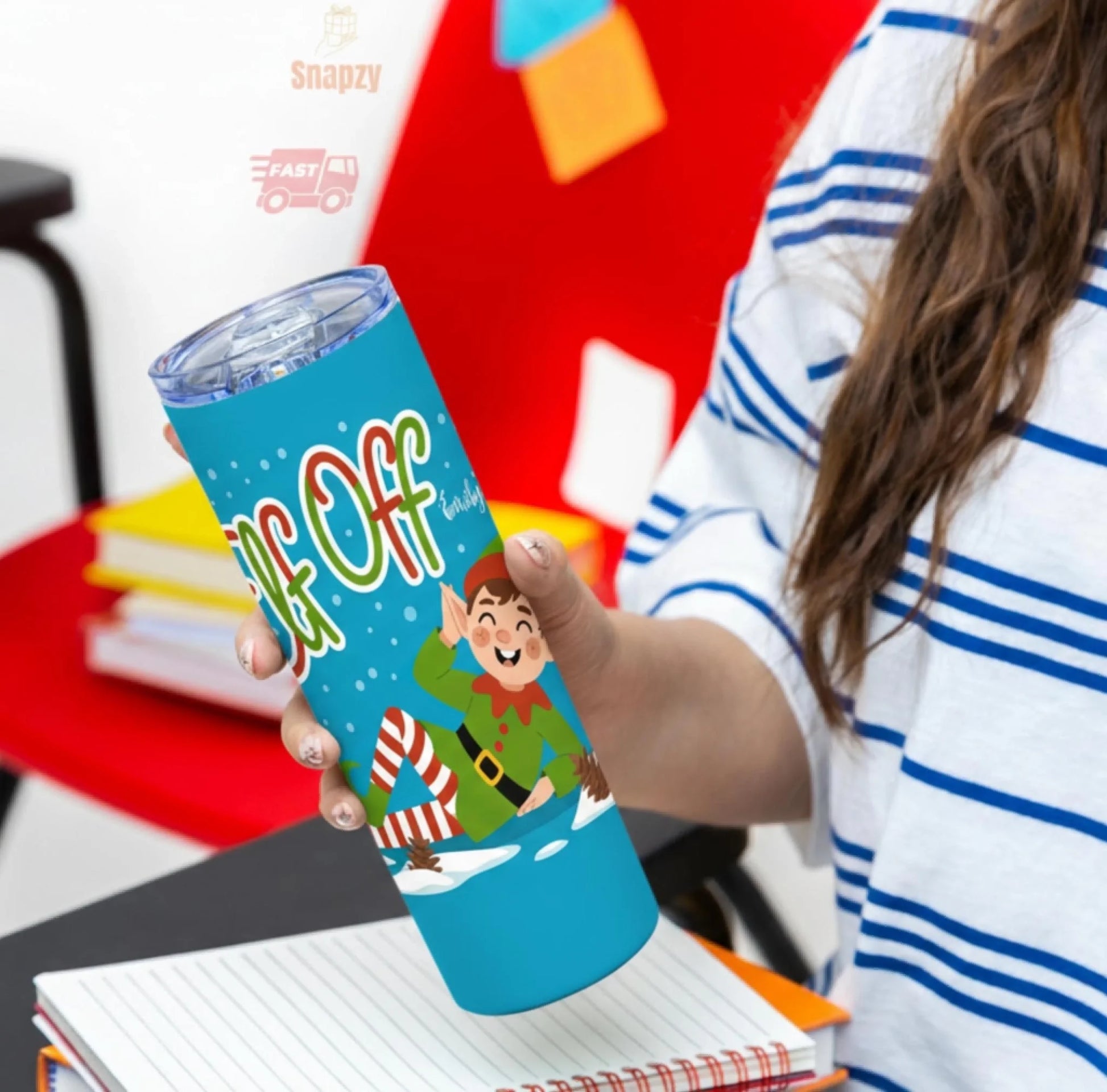 Personalized 20oz skinny tumbler – Personalized | detail view | custom name available, dishwasher safe, double-wall stai