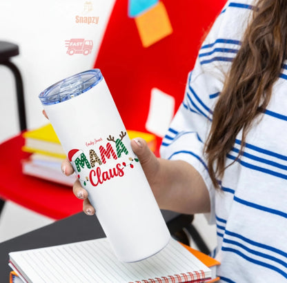 Personalized 20oz skinny tumbler – Personalized | detail view | custom name available, dishwasher safe, double-wall stai