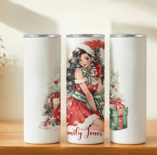 Personalized 20oz skinny tumbler – Personalized | hero view | custom name available, dishwasher safe, double-wall stainl