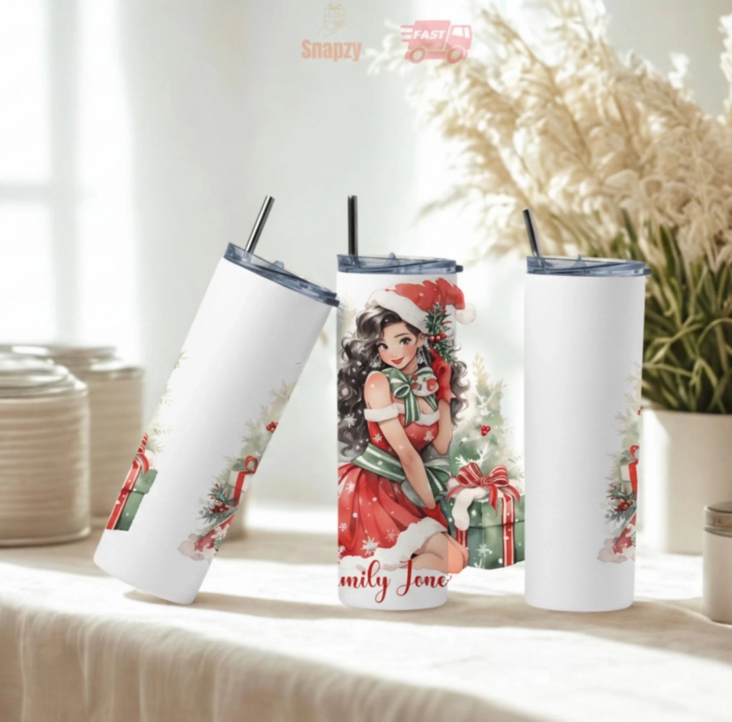 Personalized 20oz skinny tumbler – Personalized | personalization example | custom name available, dishwasher safe, doub