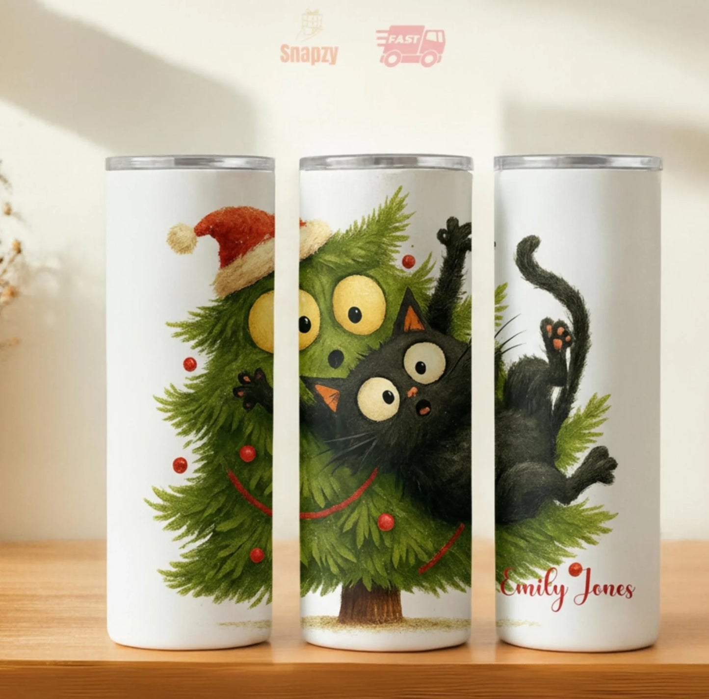 Personalized 20oz skinny tumbler – Personalized | hero view | custom name available, dishwasher safe, double-wall stainl