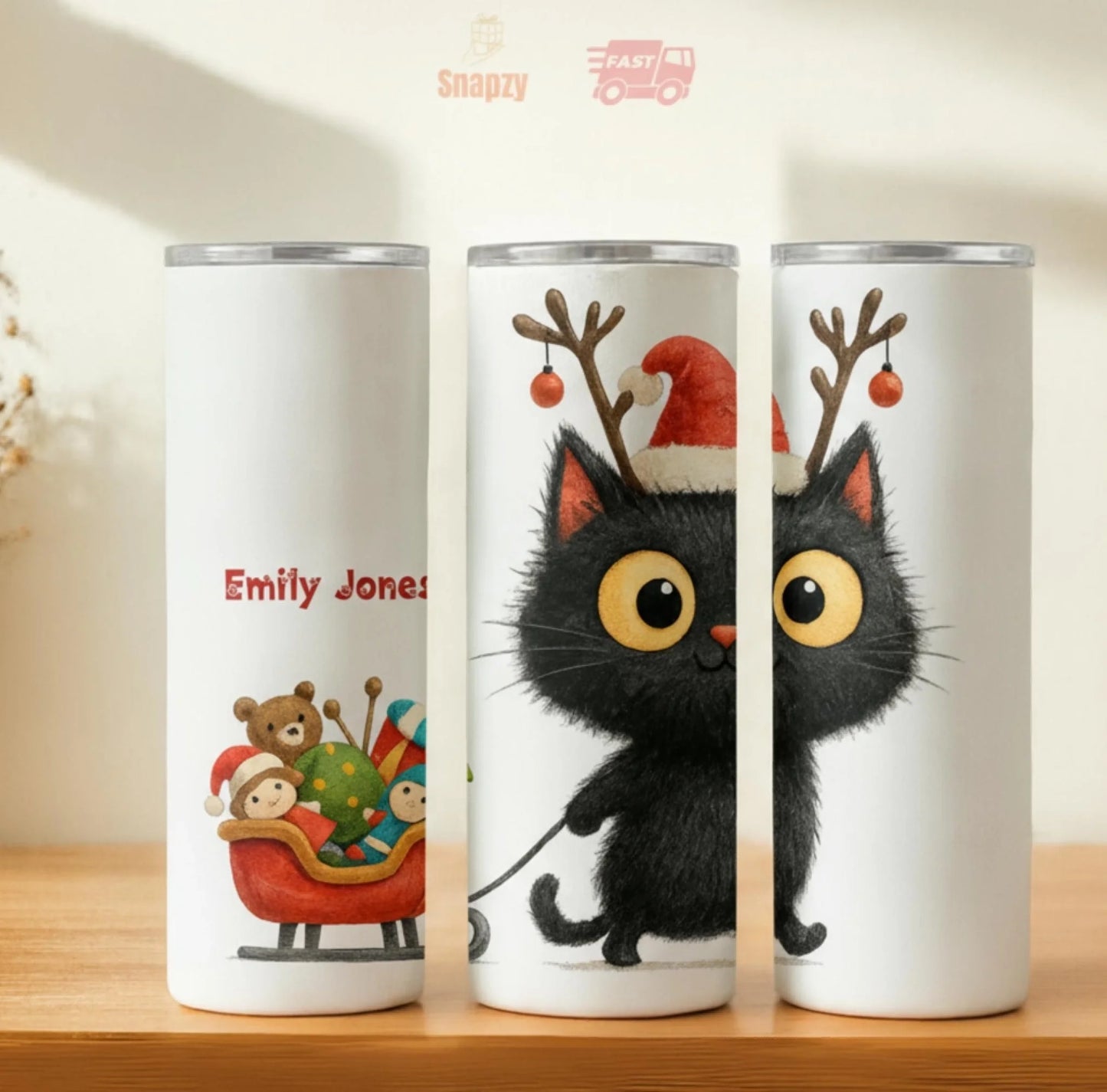 Personalized 20oz skinny tumbler – Personalized | hero view | custom name available, dishwasher safe, double-wall stainl