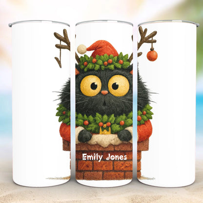 Personalized 20oz skinny tumbler – Personalized | detail view | custom name available, dishwasher safe, double-wall stai