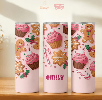 Personalized 20oz skinny tumbler – Personalized | hero view | custom name available, dishwasher safe, double-wall stainl