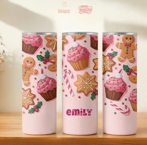Personalized 20oz skinny tumbler – Personalized | hero view | custom name available, dishwasher safe, double-wall stainl