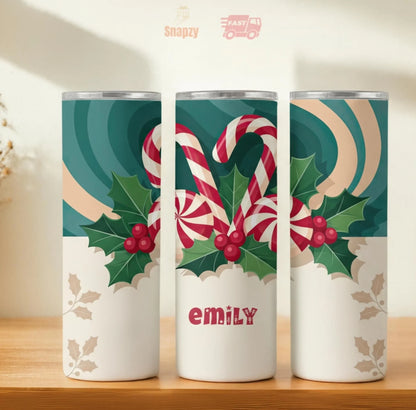 Personalized 20oz skinny tumbler – Personalized | hero view | custom name available, dishwasher safe, double-wall stainl