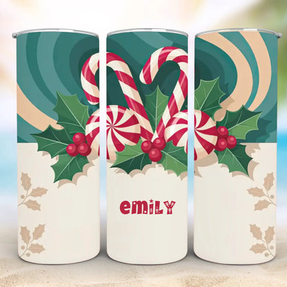 Personalized 20oz skinny tumbler – Personalized | feature highlights | custom name available, dishwasher safe, double-wa
