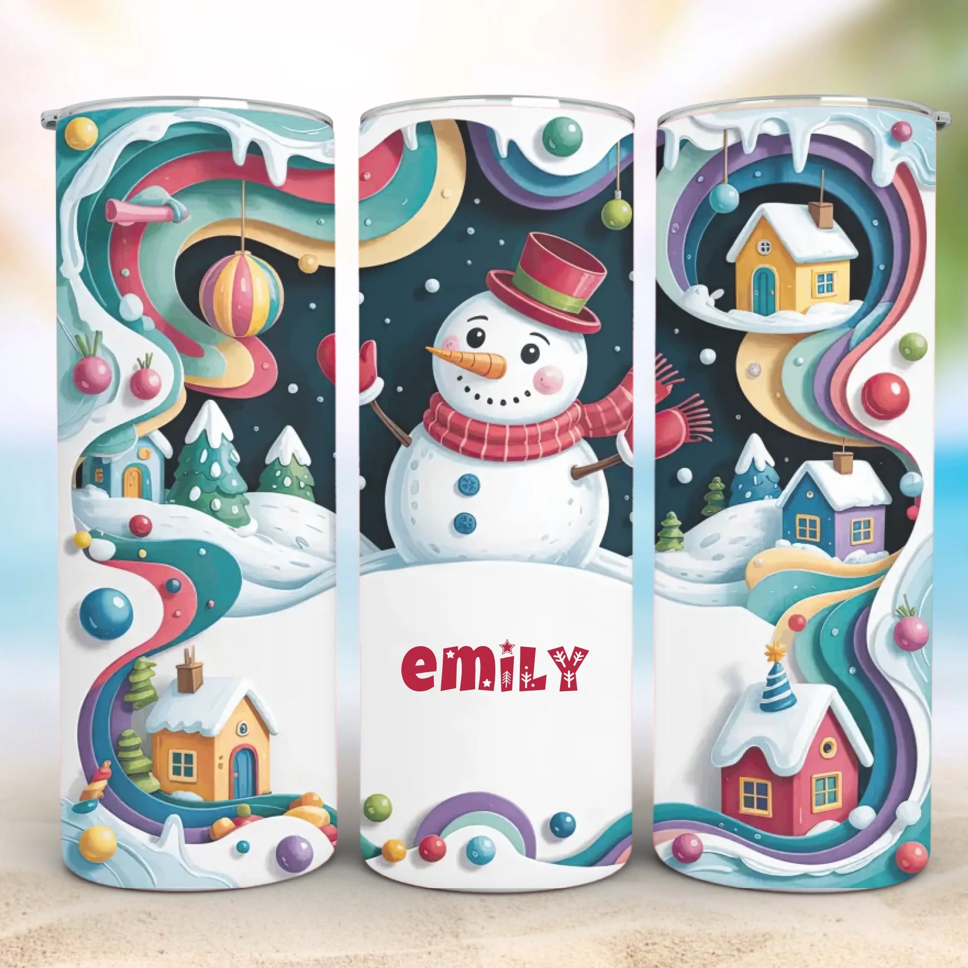 Personalized 20oz skinny tumbler – Personalized | detail view | custom name available, dishwasher safe, double-wall stai