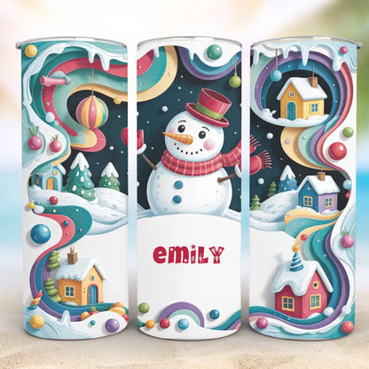 Personalized 20oz skinny tumbler – Personalized | detail view | custom name available, dishwasher safe, double-wall stai