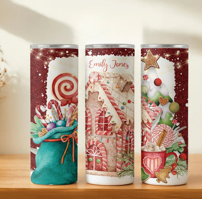 Personalized 20oz skinny tumbler – Personalized | hero view | custom name available, dishwasher safe, double-wall stainl