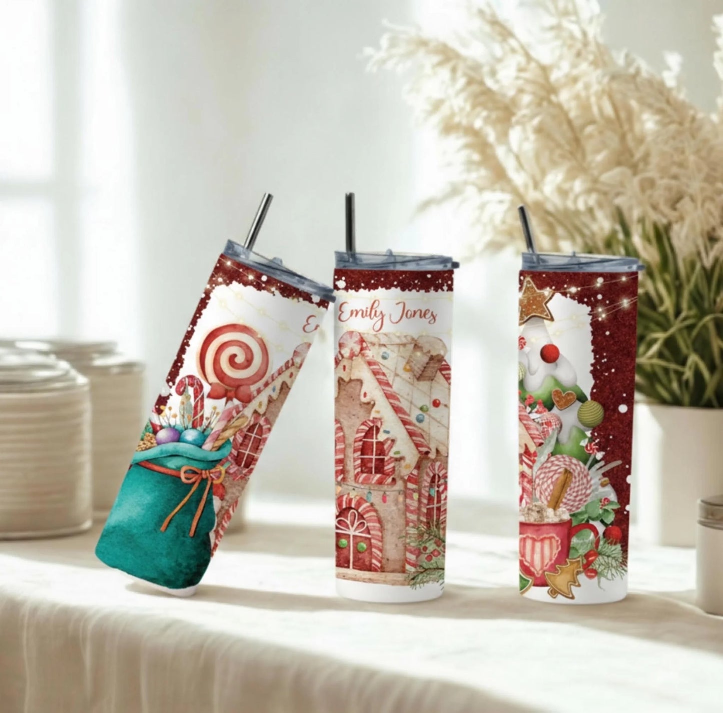 Personalized 20oz skinny tumbler – Personalized | personalization example | custom name available, dishwasher safe, doub