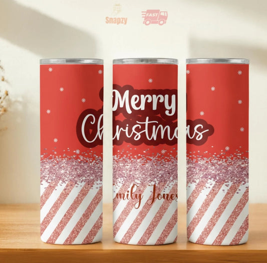 Personalized 20oz skinny tumbler – Personalized | hero view | custom name available, dishwasher safe, double-wall stainl