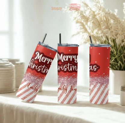 Personalized 20oz skinny tumbler – Personalized | personalization example | custom name available, dishwasher safe, doub