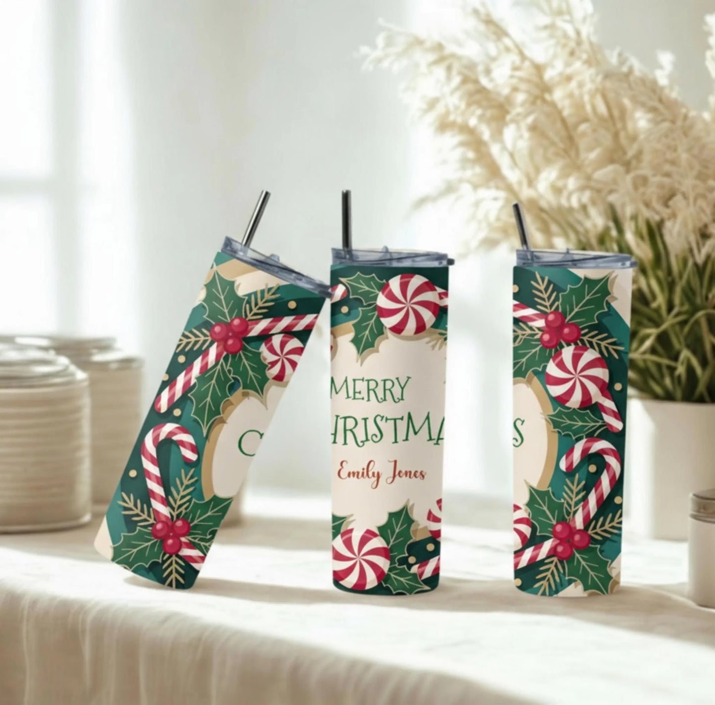 Personalized 20oz skinny tumbler – Personalized | personalization example | custom name available, dishwasher safe, doub