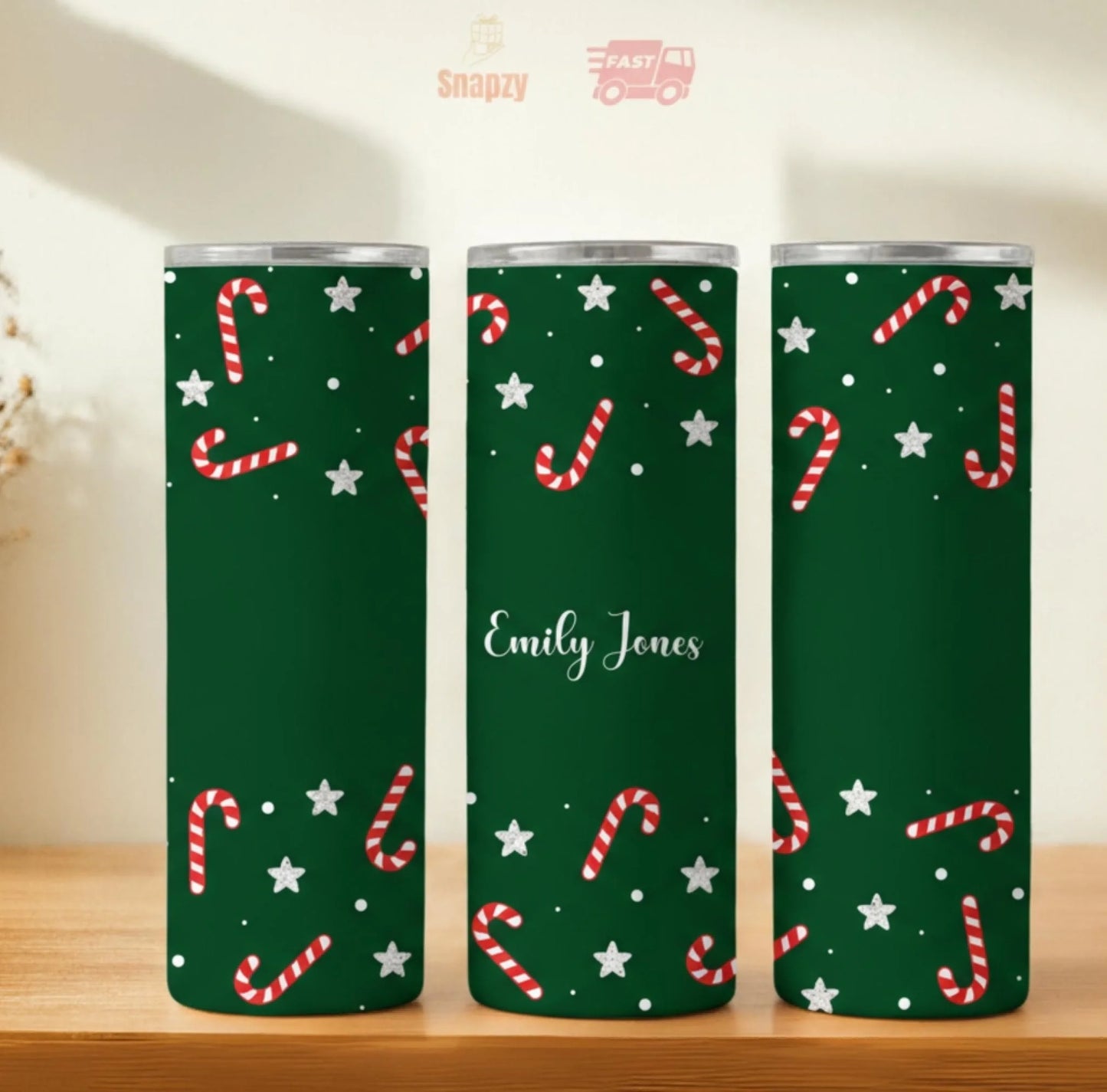 Personalized 20oz skinny tumbler – Personalized | hero view | custom name available, dishwasher safe, double-wall stainl