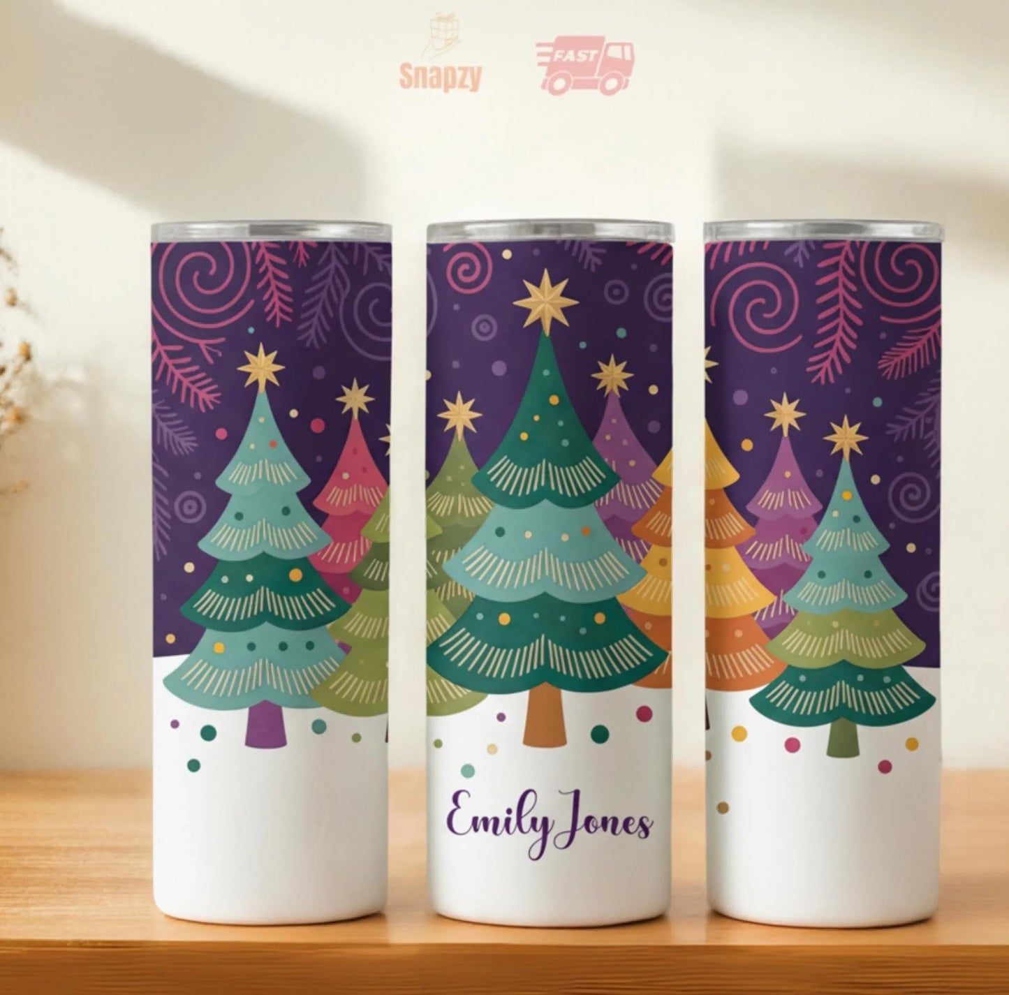 Personalized 20oz skinny tumbler – Personalized | hero view | custom name available, dishwasher safe, double-wall stainl