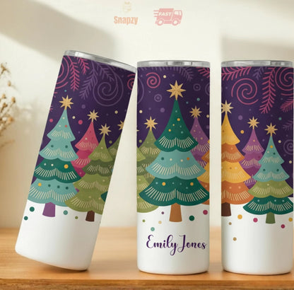 Personalized 20oz skinny tumbler – Personalized | personalization example | custom name available, dishwasher safe, doub