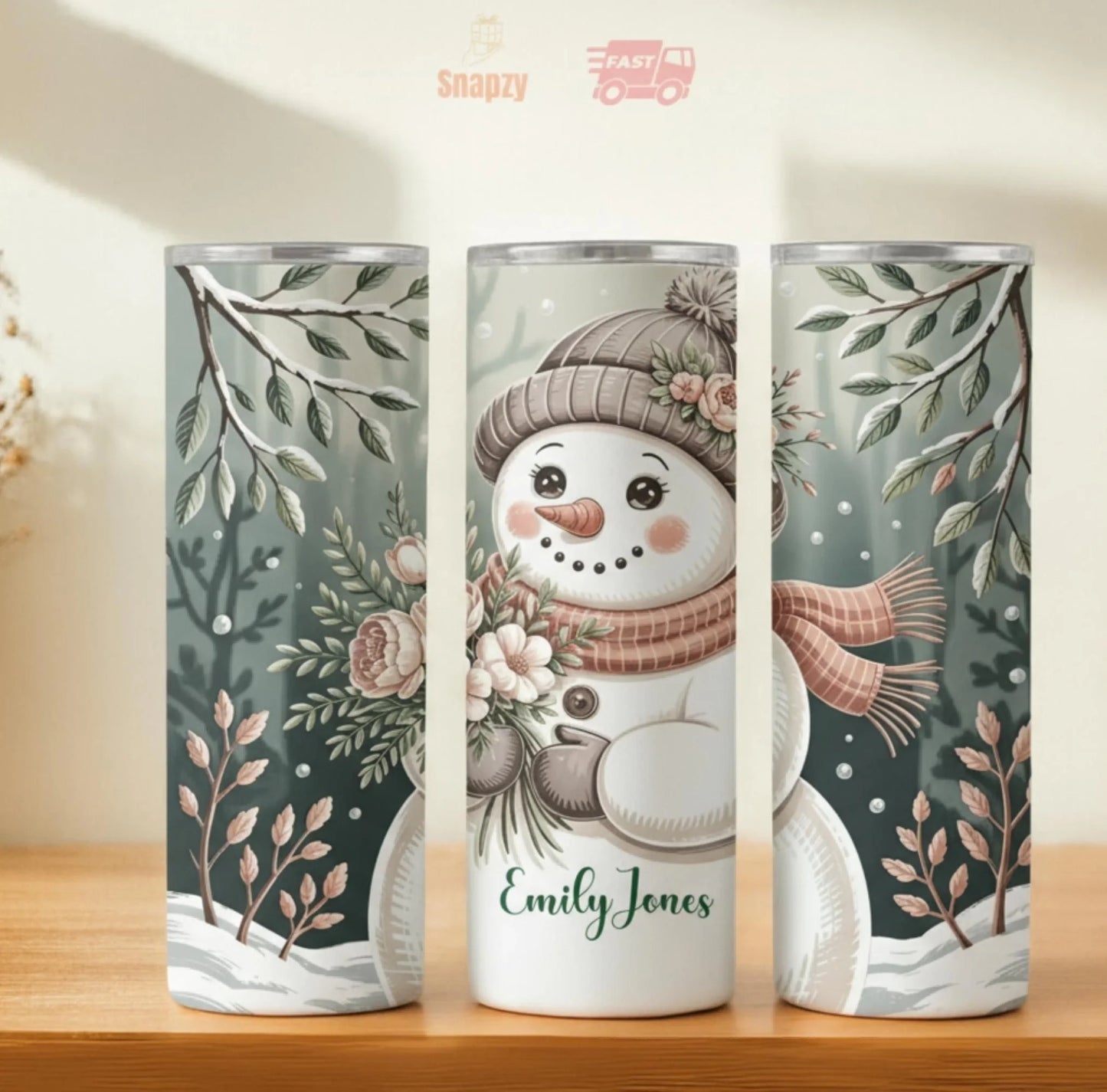 Personalized 20oz skinny tumbler – Personalized | hero view | custom name available, dishwasher safe, double-wall stainl
