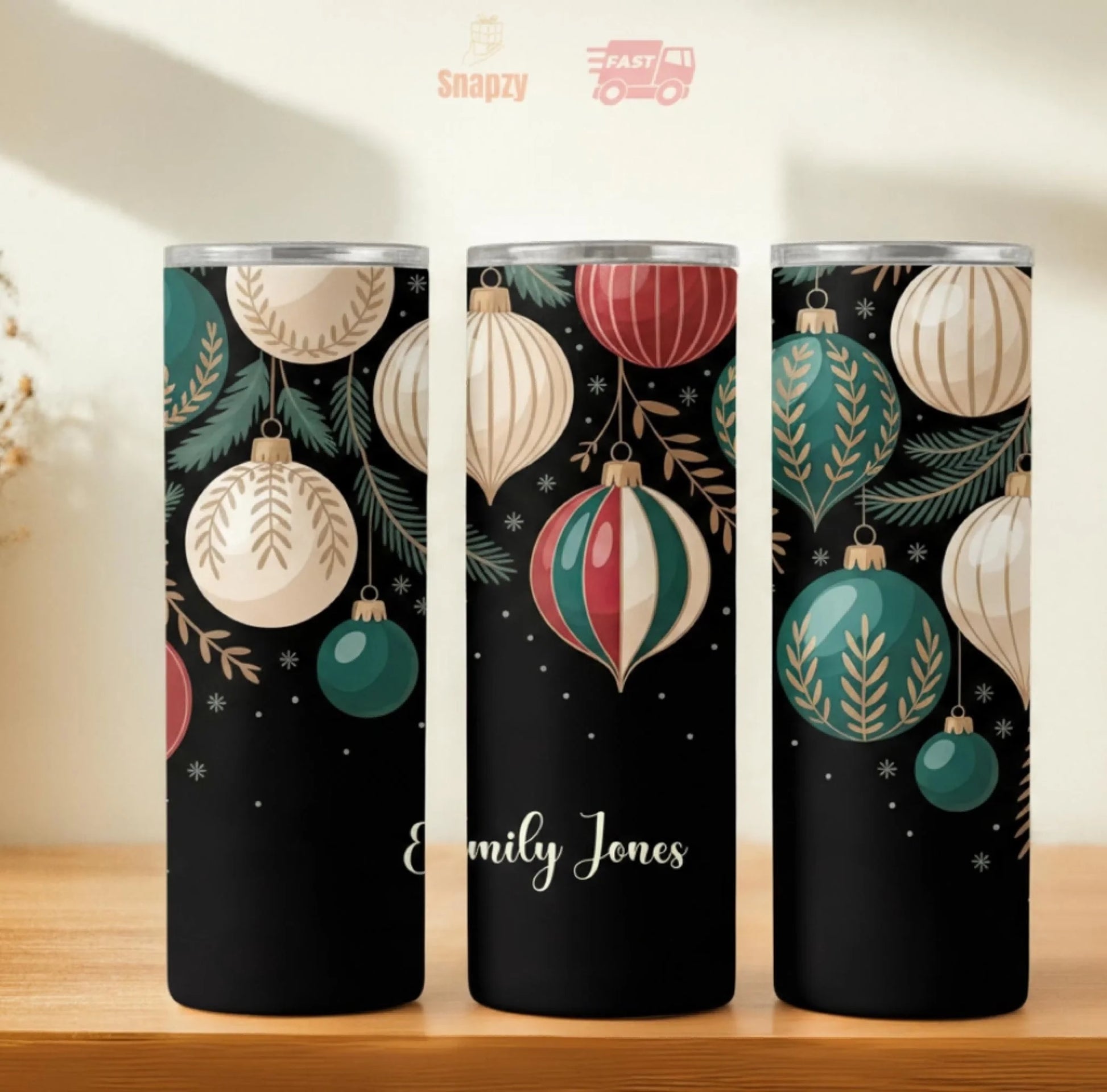 Personalized 20oz skinny tumbler – Personalized | hero view | custom name available, dishwasher safe, double-wall stainl