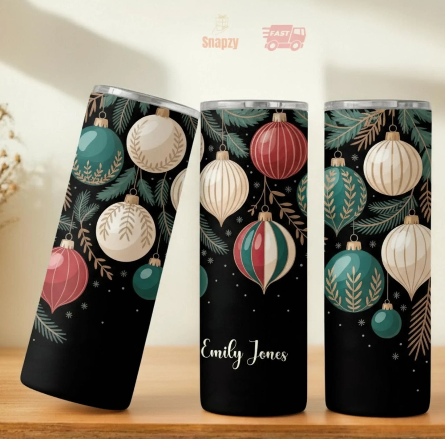 Personalized 20oz skinny tumbler – Personalized | personalization example | custom name available, dishwasher safe, doub