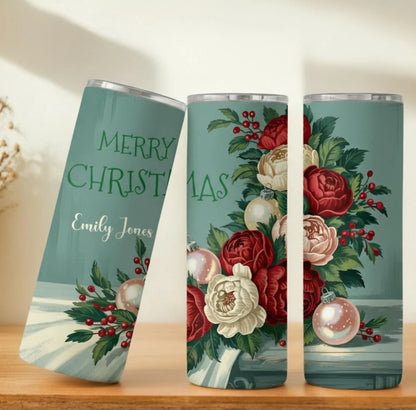 Personalized 20oz skinny tumbler – Personalized | personalization example | custom name available, dishwasher safe, doub