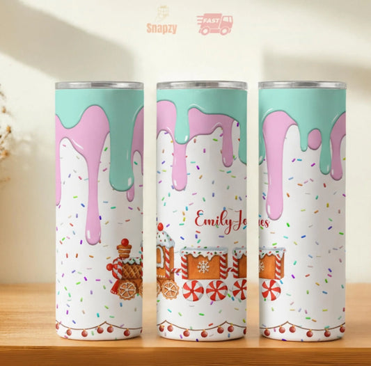 Personalized 20oz skinny tumbler – Personalized | hero view | custom name available, dishwasher safe, double-wall stainl