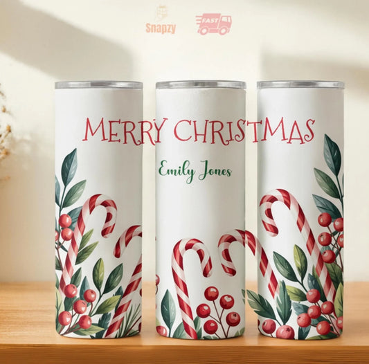 Personalized 20oz skinny tumbler – Personalized | hero view | custom name available, dishwasher safe, double-wall stainl