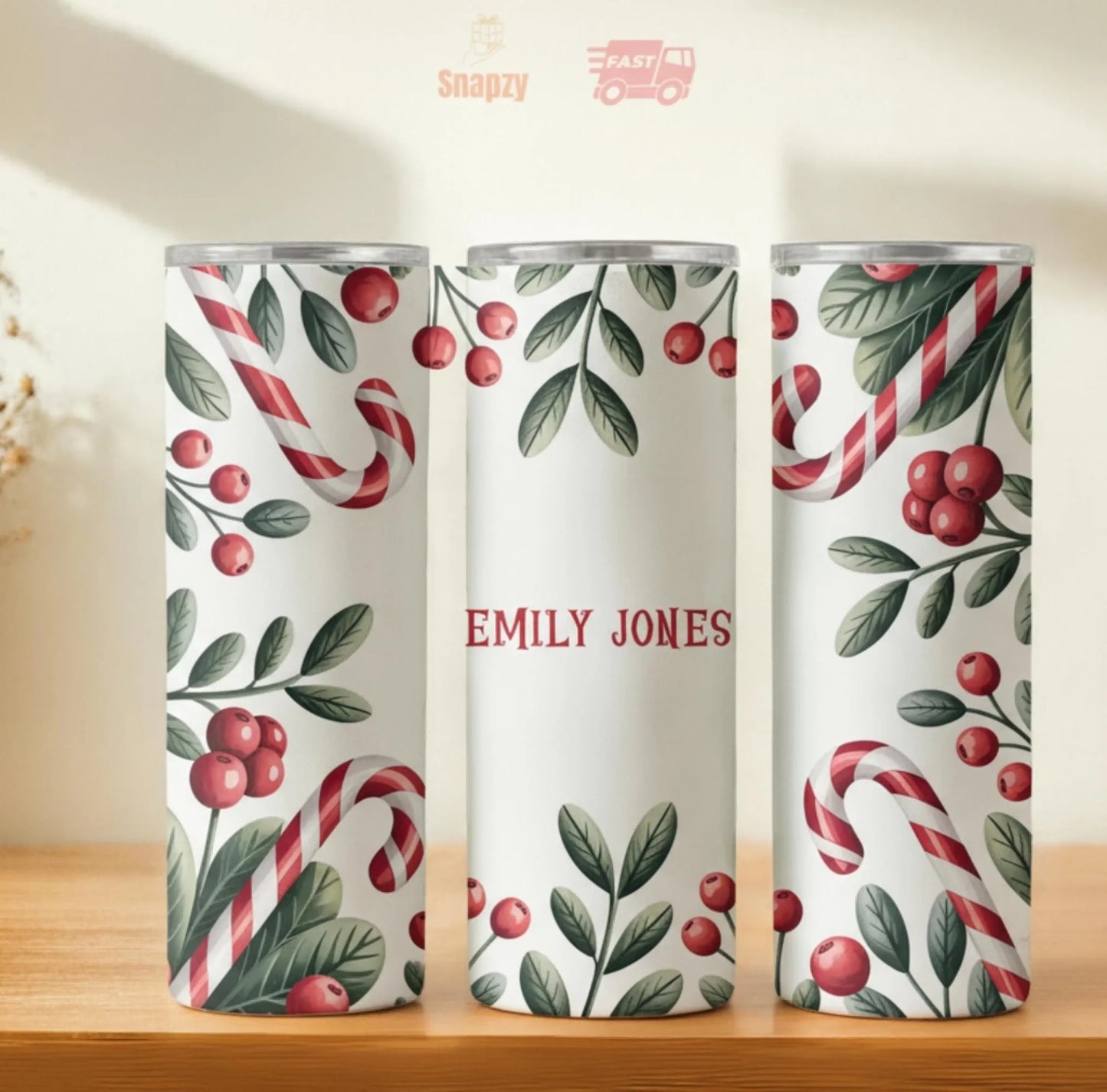 Personalized 20oz skinny tumbler – Personalized | hero view | custom name available, dishwasher safe, double-wall stainl