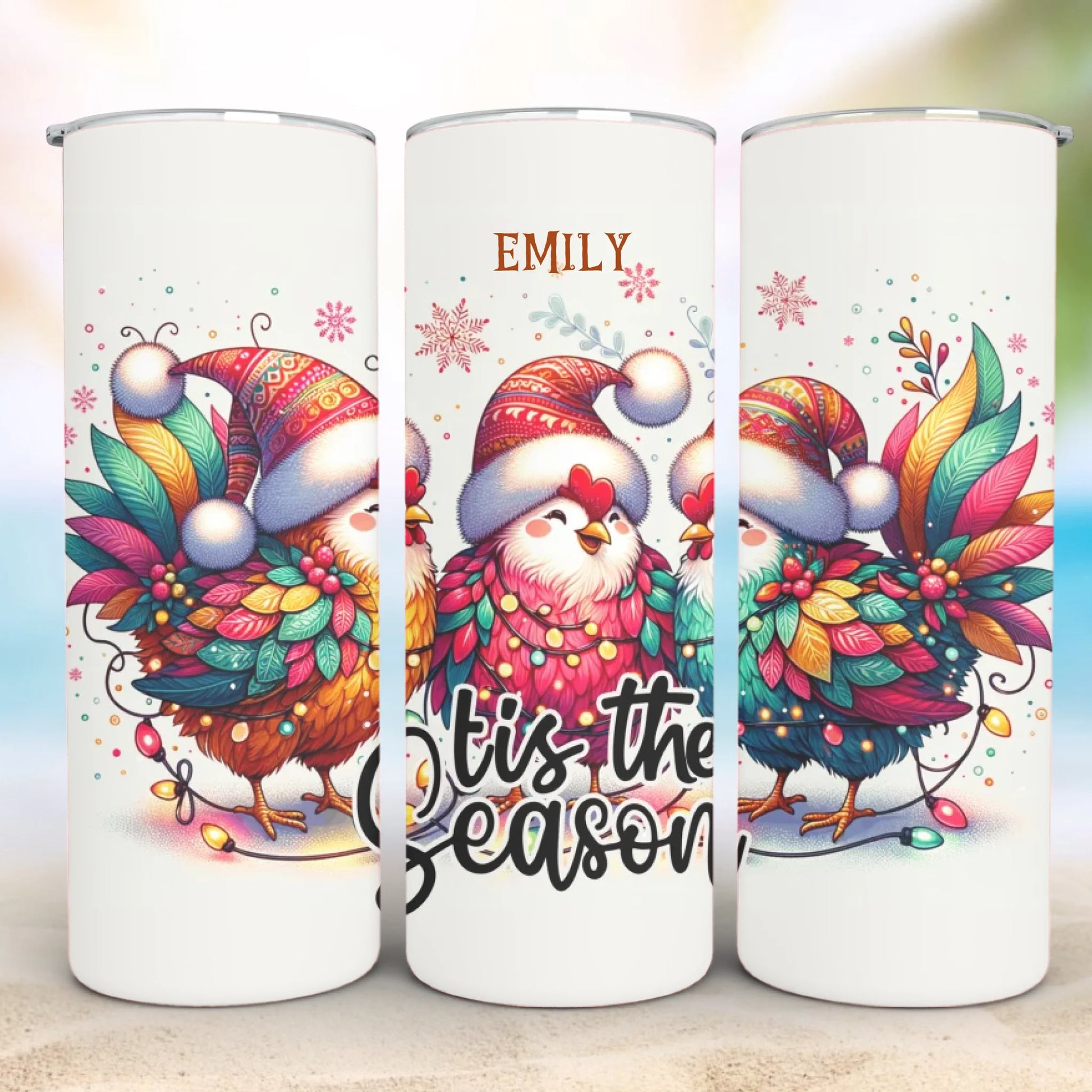 Personalized 20oz skinny tumbler – Personalized | detail view | custom name available, dishwasher safe, double-wall stai