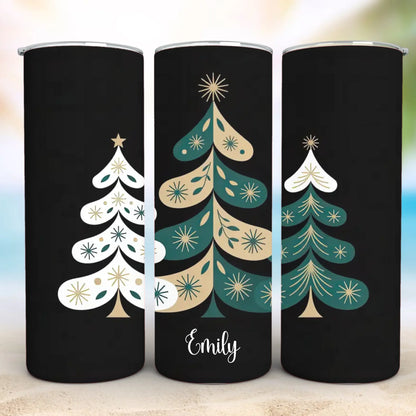 Personalized 20oz skinny tumbler – Personalized | lifestyle scene | custom name available, dishwasher safe, double-wall