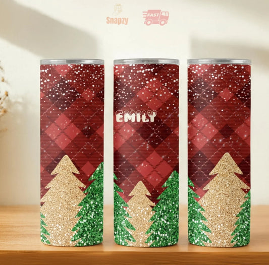 Personalized 20oz skinny tumbler – Personalized | hero view | custom name available, dishwasher safe, double-wall stainl