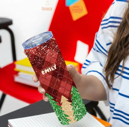 Personalized 20oz skinny tumbler – Personalized | detail view | custom name available, dishwasher safe, double-wall stai