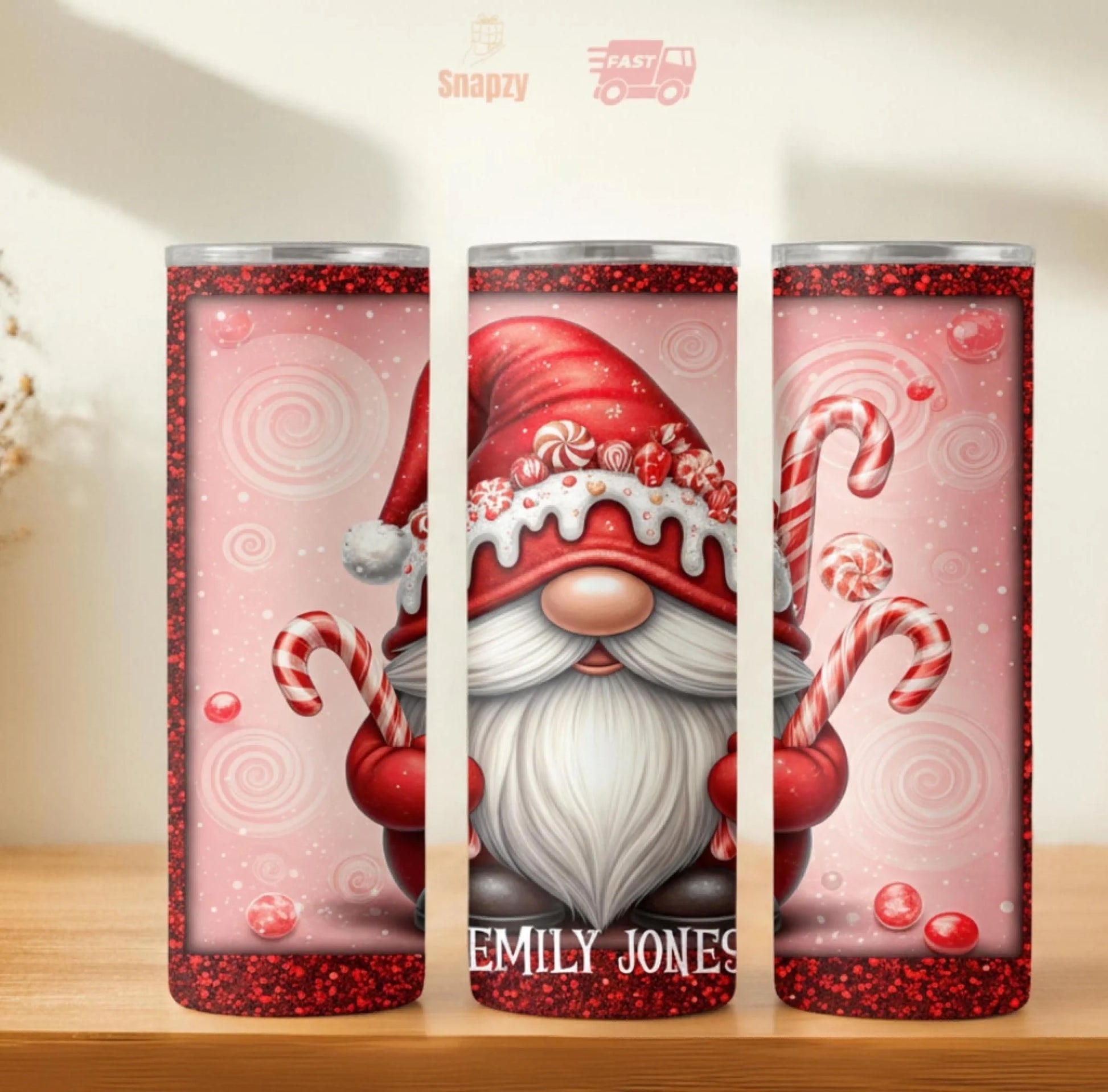 Personalized 20oz skinny tumbler – Personalized | hero view | custom name available, dishwasher safe, double-wall stainl