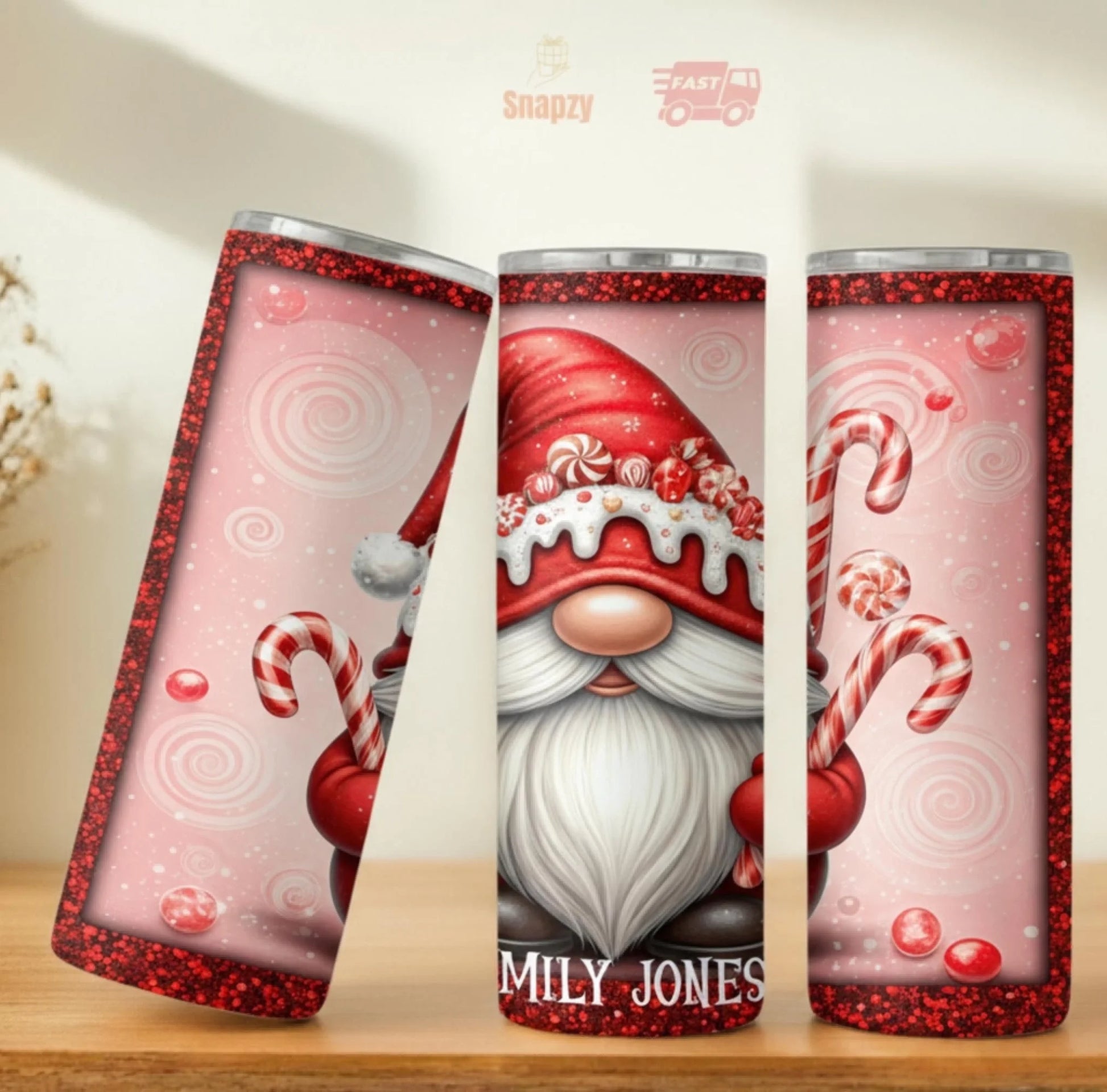 Personalized 20oz skinny tumbler – Personalized | personalization example | custom name available, dishwasher safe, doub