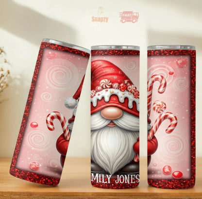 Personalized 20oz skinny tumbler – Personalized | personalization example | custom name available, dishwasher safe, doub