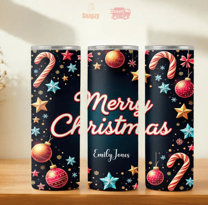 Personalized 20oz skinny tumbler – Personalized | hero view | custom name available, dishwasher safe, double-wall stainl