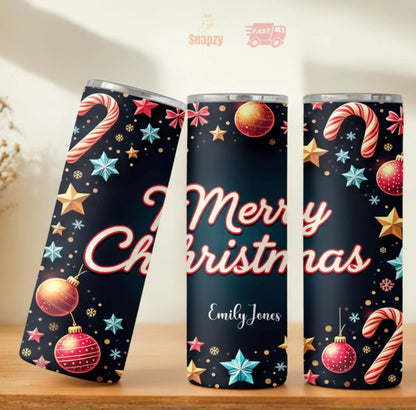 Personalized 20oz skinny tumbler – Personalized | personalization example | custom name available, dishwasher safe, doub