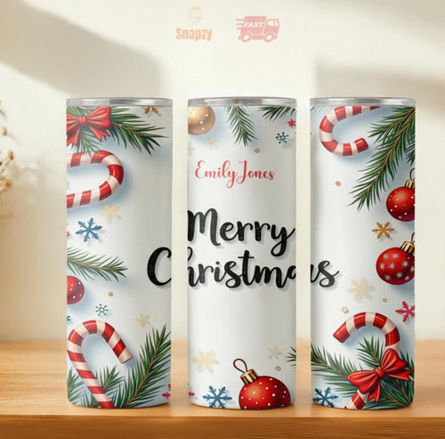 Personalized 20oz skinny tumbler – Personalized | hero view | custom name available, dishwasher safe, double-wall stainl