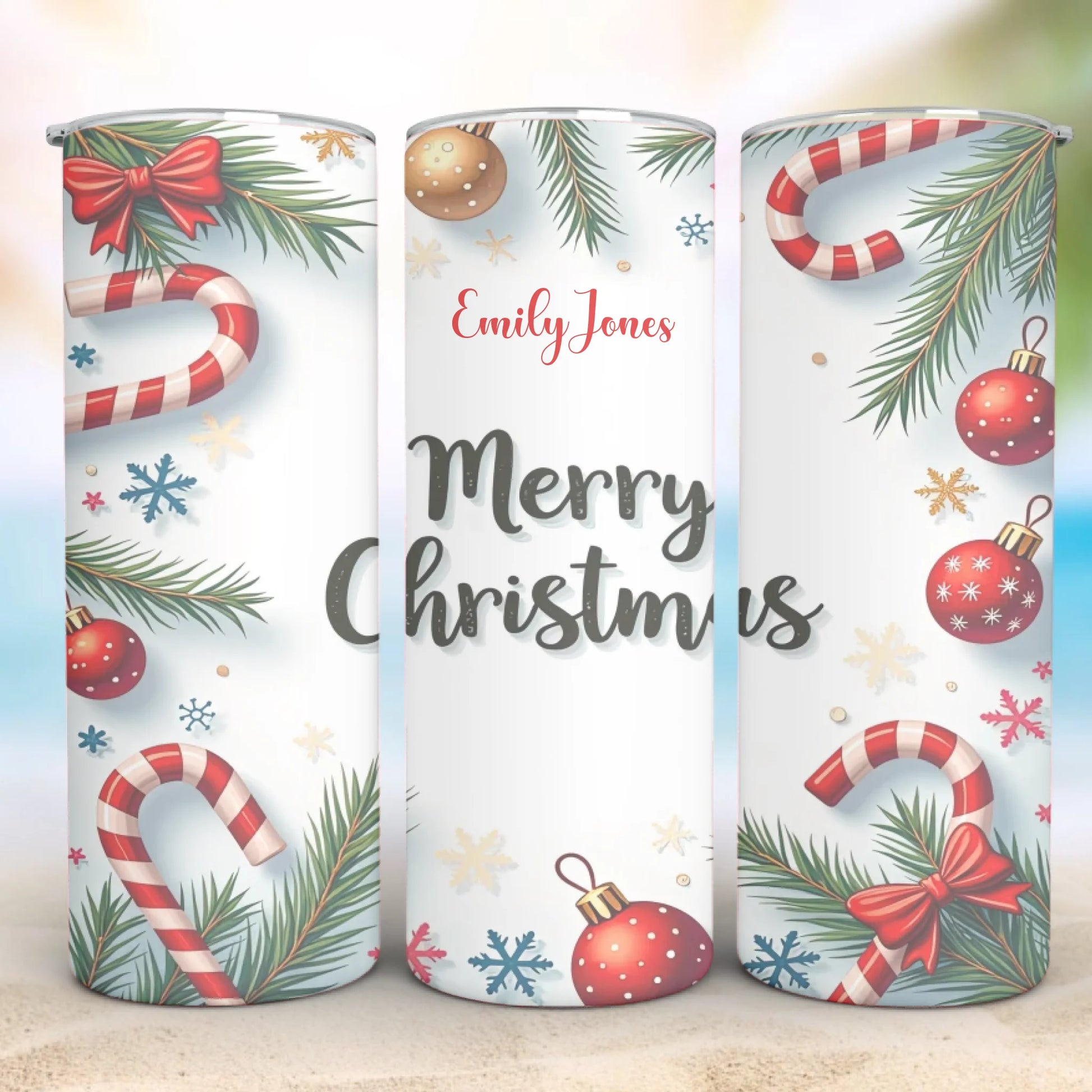 Personalized 20oz skinny tumbler – Personalized | detail view | custom name available, dishwasher safe, double-wall stai