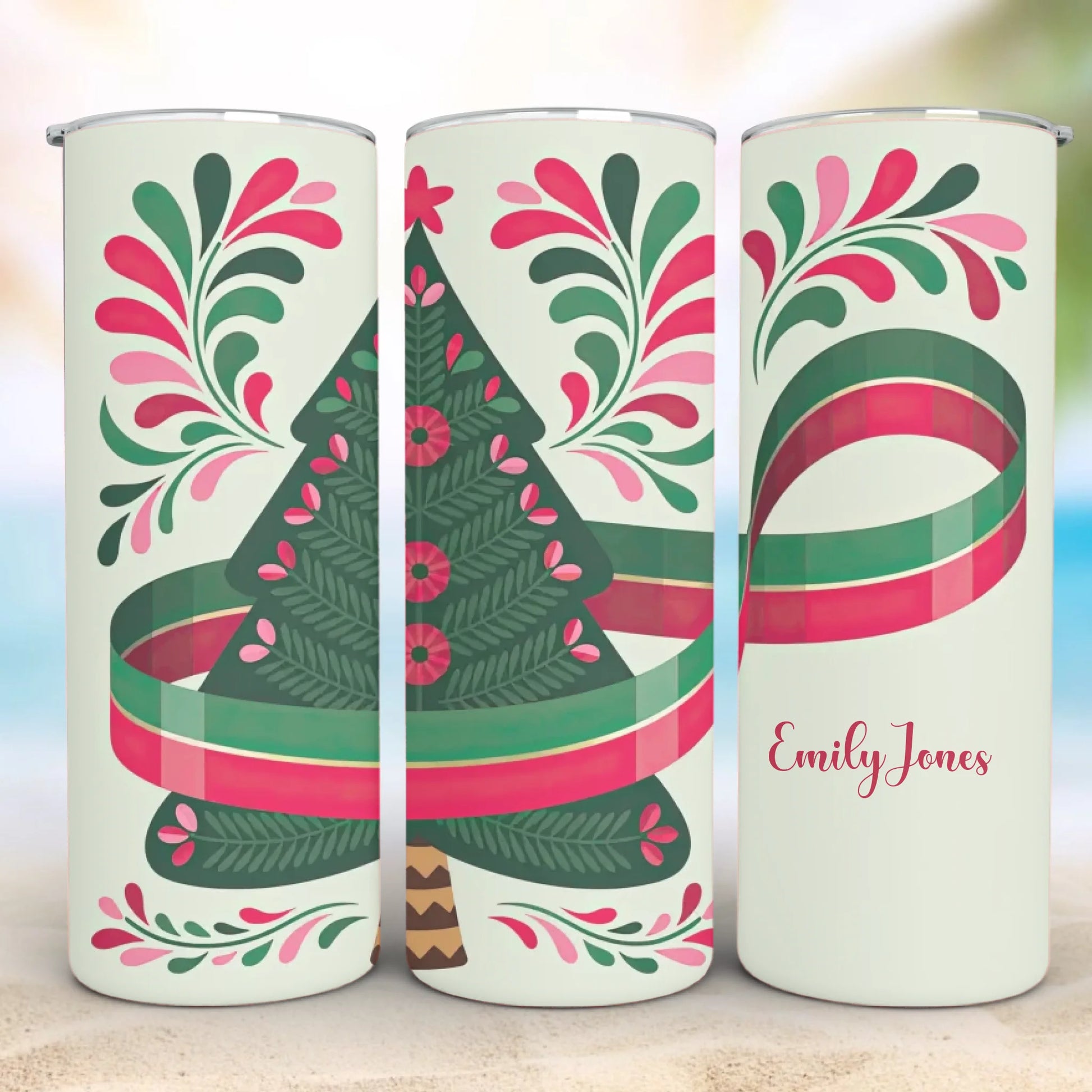 Personalized 20oz skinny tumbler – Personalized | detail view | custom name available, dishwasher safe, double-wall stai