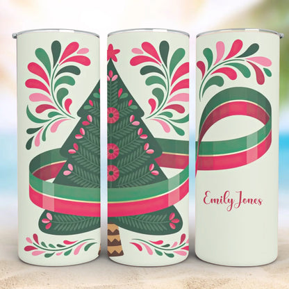 Personalized 20oz skinny tumbler – Personalized | detail view | custom name available, dishwasher safe, double-wall stai